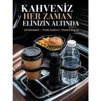 Otomobil İçin Çift Bardak Tutucu Ve Çok Amaçlı Organizer