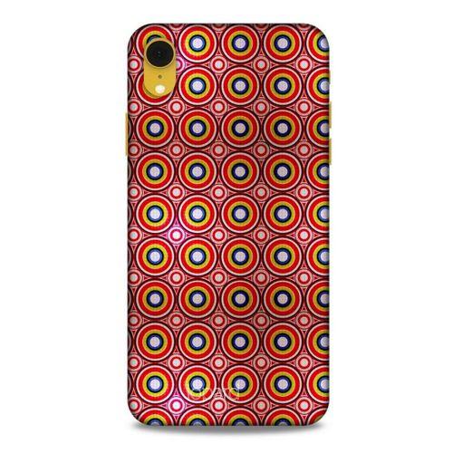Apple iPhone XR Kılıf Pastel Renkler (40) Fit Silikon Kılıf Yeşil Kırmızı