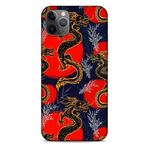 Apple Iphone 11 Pro Max Kılıf Dragons (30) Silicone Case Ejderha Cizimi