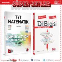 3D TYT Matematik Deneme ve AKM Dil Bilgisi Soru Bankası Seti 2 Kitap