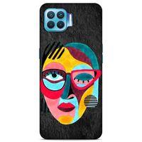 Lopard Oppo Reno 4 Lite Uyumlu Kılıf Sürreal Yüzler ♀ (11) Tam Koruma Baskılı