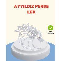 Yıldız Ay Tasarımlı Prizli Perde Led Işık İç Mekan Dekoru
