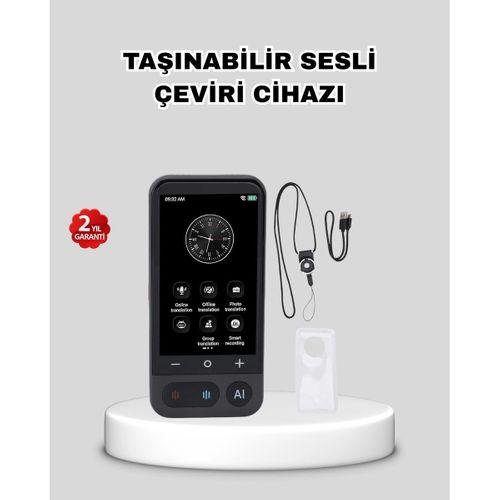 Taşınabilir Akıllı Sesli Çeviri Cihazı – 139 Dil Desteği, Dokunmatik Ekran