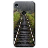 Huawei Y6s 2019 Kılıf Baskılı Kapak - Tren Yolu +Tam Ekran Koruyucu