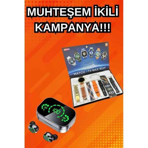 Yeni Model Akıllı Saat Ve Ucuz Kaliteli Bluetooth Kulaklık Amoled Ekran Aynalı