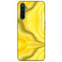 Mermer Desenli (11) Tema Tam Koruma Sarı Oppo Realme 6 Pro Kılıf