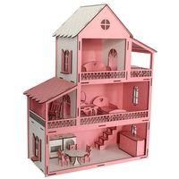 Küçük Pembe Barbie Ev Eşyalı