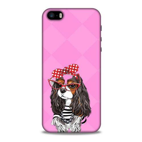 Animax Kurdelalı Spaniel Apple iPhone SE Kılıf Desenli Silikon