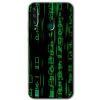 MRCİLETİSİM Huawei Y6P Kılıf Baskılı Kapak - Matrix +Tam Ekran Koruyucu