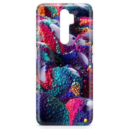 Oppo A9 2020 Kılıf Renkli Boncuk 3d Arka Kapak Koruma Desenli Full Koruyucu