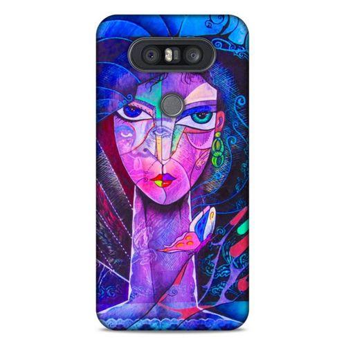 Lopard LG K41S - K51S Uyumlu Kılıf Sürreal Yüzler ♀ (47) Crystal Flex Kılıf Baskılı