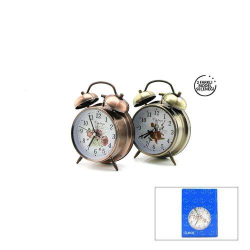 Çift Zilli Metal Masa Çalar Saat 10 cm