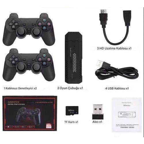 Sepetinegelsin X2 Plus Game Stick, Retro Atari, Hd Video Oyun Konsolu, 3D Retro Oyun, Dahili 30000 Oyun