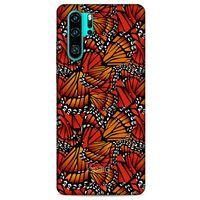 Huawei P30 Pro Kılıf Kelebek Etkisi (5) Koruma Kabı Beyaz Lacivert