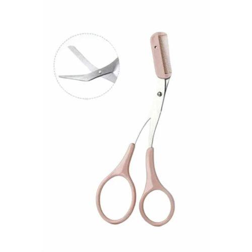 2'li Kaş Bakım Seti Taraklı Kaş Makası Ve Kaş Usturası Kaş Şekillendirici
