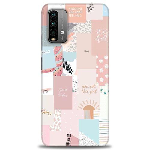 Xiaomi Redmi 9T Kılıf HD Baskılı Kılıf - Girl + Tam Ekran Koruyucu