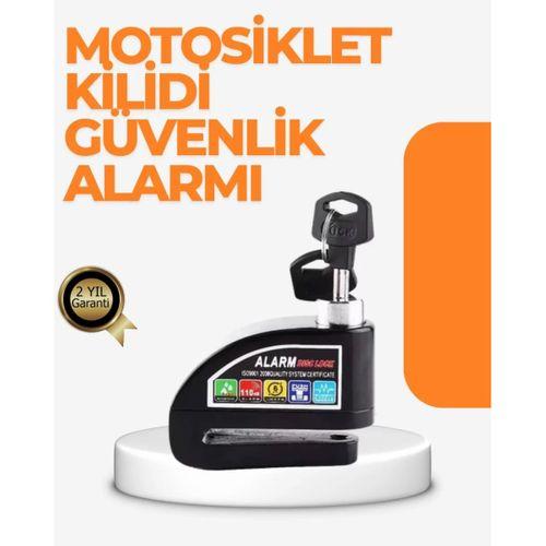 Alarm Sensörlü Disk Kilidi Motosiklet Scooter Bisiklet Güvenlik
