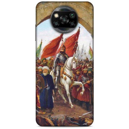 Xiaomi Redmi Poco X3 Uyumlu Kılıf Ottoman (40) Fit Silikon Kılıf İstanbul'un Fethi
