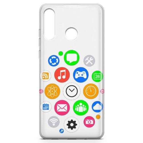 Huawei P30 Lite 2020 Kılıf Akıllı Saat Arka Kapak Koruma Desenli Full Koruyucu