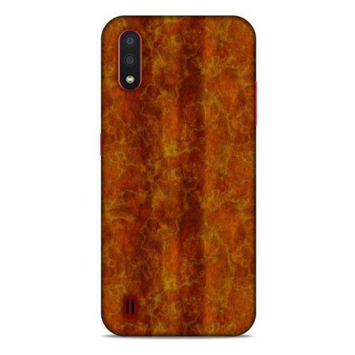 Mermer Desenli (38) Tema Neo Hybrid Kılıf Kehribar Samsung Galaxy A01 Kılıf