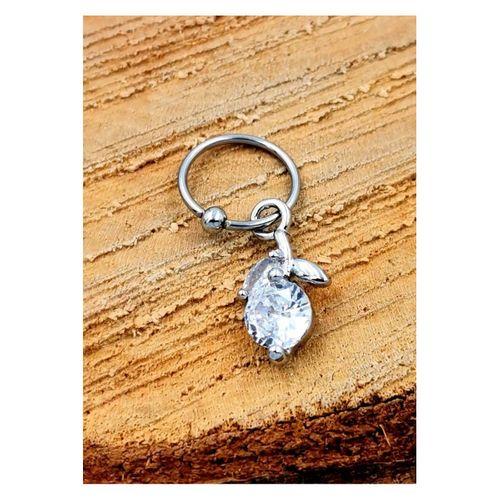 Çelik Zirkon Taşlı Piercing