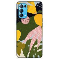 Lopard Oppo Reno 5 5G Uyumlu Kılıf Soyut Sanat (33) Baskılı Hybrid Kılıf