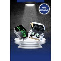 Dokunmatik Akıllı Saat Yeni Nesil Kulaklık Kampanyası Bluetooth Bağlantılı Anc Özelliği