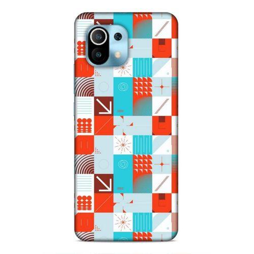 Xiaomi Mi 11 Uyumlu Kılıf Insomnia (33) Hybrid Kılıf Turkuaz Kırmızı