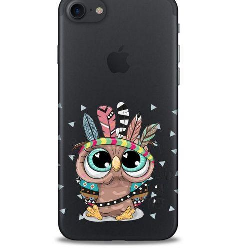 Zoologix (47) Apple iPhone SE 2020 Şeffaf Kılıf Silikon Desenli
