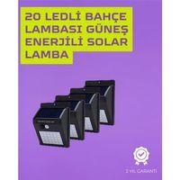 Güneş Enerjili Akıllı Duvar Lambası | Pır Sensörlü, Otomatik Aydınlatma, Dış Mekan İçin