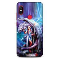 Xiaomi Redmi Note 6 Pro Kılıf Dragons (31) TPU Kılıf Ejderha ve Sahibe