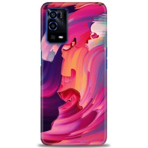 Oppo A55 Kılıf HD Baskılı Kılıf - Renkler + Tam Ekran Koruyucu