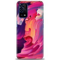 Oppo A55 Kılıf HD Baskılı Kılıf - Renkler + Tam Ekran Koruyucu