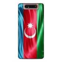 Samsung Galaxy A80 Uyumlu Kılıf Azarbaijan (36) Glitter Kılıf Tam Bayrak