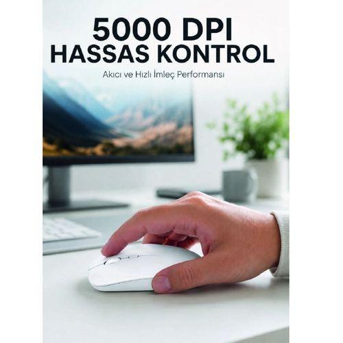 Kablosuz Bluetooth  Mouse Sessiz Tıklama Ergonomik Wireless Fare