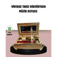 Balerinli Müzikli Takı Kutusu Piyano Tasarım Kız Çocuk Hediyelik