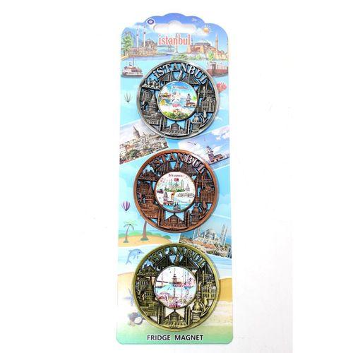 İstanbul Temalı Metal Magnet 3'lü Set