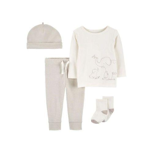 Carter's Bebek Alt Üst Set 4'lü Paket 1R083510 Gri