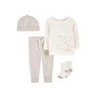 Carter's Bebek Alt Üst Set 4'lü Paket 1R083510 Gri