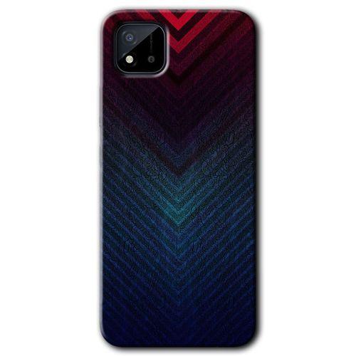 Realme C11 Kılıf HD Desen Baskılı Arka Kapak + Temperli Cam - Abstract 4