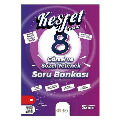 8. Sınıf Görsel ve Sözel Yetenek Keşfet Serisi Soru Bankası Günay Yayınları