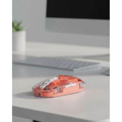 Sessiz Tıklamalı Şeffaf Mouse Bluetooth Ve Usb Uyumlu