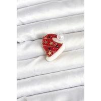 Kırmızı Şapka Model Yılbaşı Temalı Broş