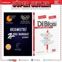 Karekök Geometri Zoru Bankası ve AKM Dil Bilgisi Soru Bankası Seti 2 Kitap