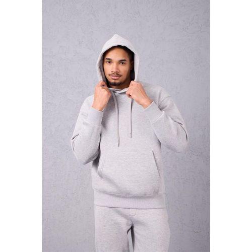 Şardonlu Kanguru Cepli Sweatshirt - 3 İplik Şardonlu Lastik Paça Erkek Eşofman Altı- Eşofman Takımı - Grimelanj