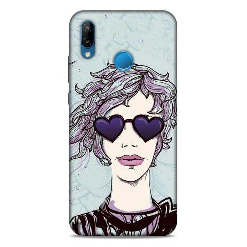 Lopard Huawei P20 Lite Uyumlu Kılıf Sürreal Yüzler ♀ (25) Antişok Kapak Baskılı