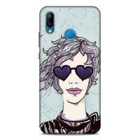 Lopard Huawei P20 Lite Uyumlu Kılıf Sürreal Yüzler ♀ (25) Antişok Kapak Baskılı