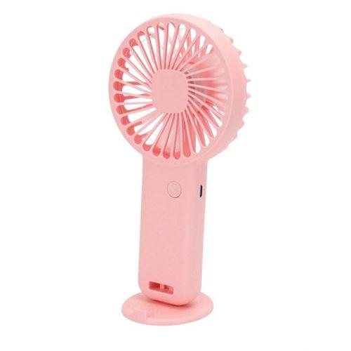Mini Fan,Telefon Tutucu,Portatif El Vantilatörü Pembe  9,3X19Cm Usb Şarjlı El Fanı