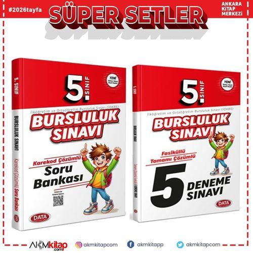 Data Yayınları 5. Sınıf Bursluluk Sınavı Soru Bankası ve Deneme Seti 2 Kitap