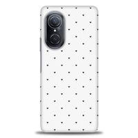 Huawei Nova 9 SE Kılıf HD Baskılı Kılıf - Minik Siyah Kalp + Tam Ekran Koruyucu
